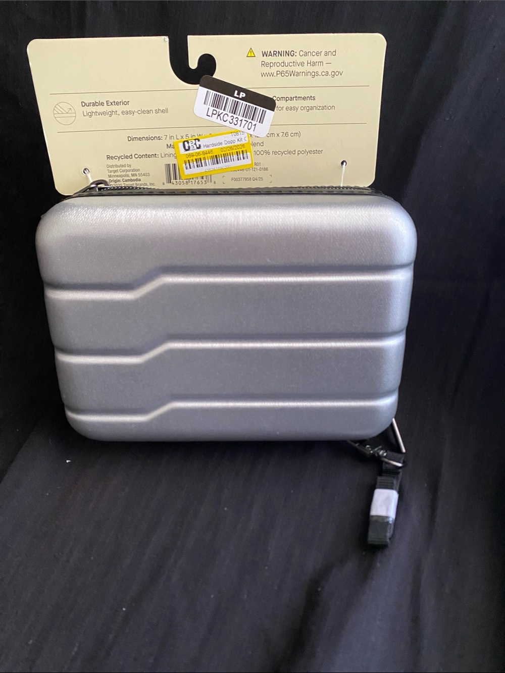Hard Shell Travel Case - Metallic Gray
